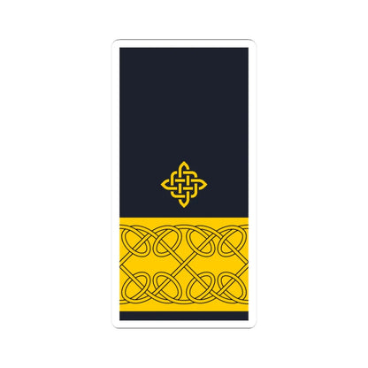 Rukav zimske odore komodora HRM (Croatia) (Military Rank) STICKER Vinyl Kiss-Cut Decal 3 Inch White - The Sticker Space