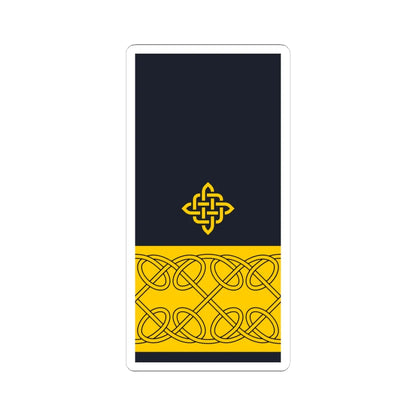 Rukav zimske odore komodora HRM (Croatia) (Military Rank) STICKER Vinyl Kiss-Cut Decal 6 Inch White - The Sticker Space