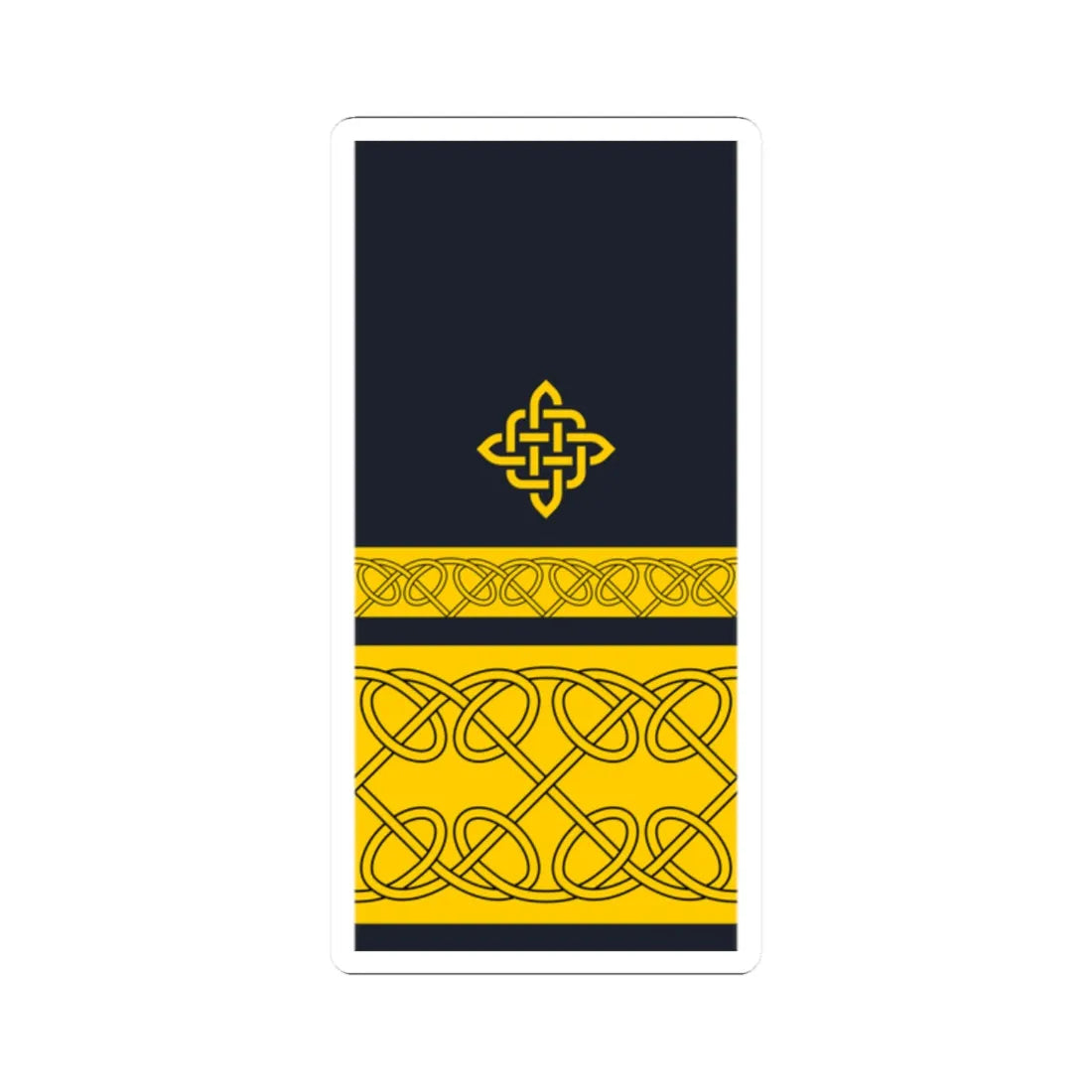 Rukav zimske odore kontraadmirala HRM (Croatia) (Military Rank) STICKER Vinyl Kiss-Cut Decal 2 Inch White - The Sticker Space