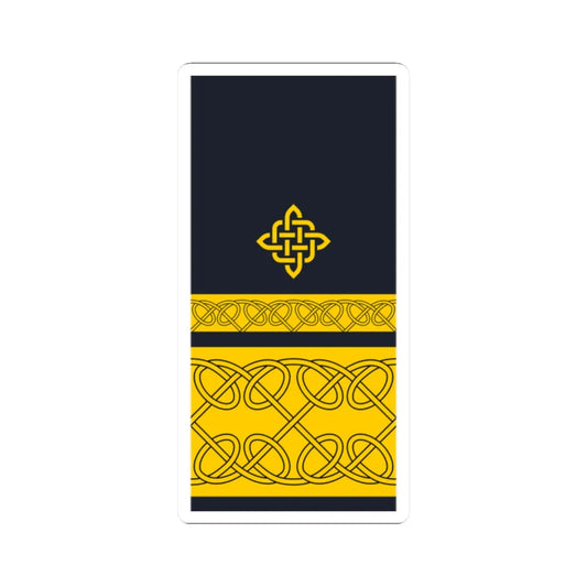 Rukav zimske odore kontraadmirala HRM (Croatia) (Military Rank) STICKER Vinyl Kiss-Cut Decal 2 Inch White - The Sticker Space