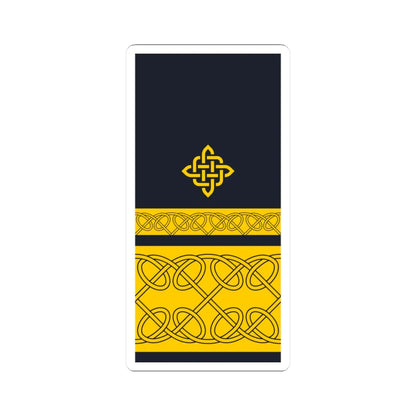 Rukav zimske odore kontraadmirala HRM (Croatia) (Military Rank) STICKER Vinyl Kiss-Cut Decal 3 Inch White - The Sticker Space