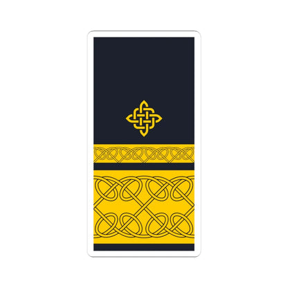 Rukav zimske odore kontraadmirala HRM (Croatia) (Military Rank) STICKER Vinyl Kiss-Cut Decal 4 Inch White - The Sticker Space