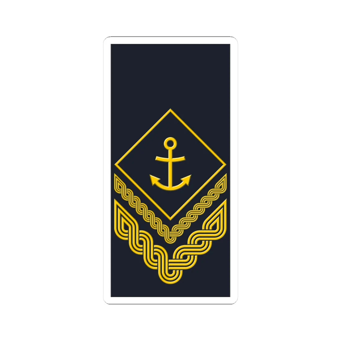 Rukav zimske odore nadnarednika HRM (Croatia) (Military Rank) STICKER Vinyl Kiss-Cut Decal 3 Inch White - The Sticker Space