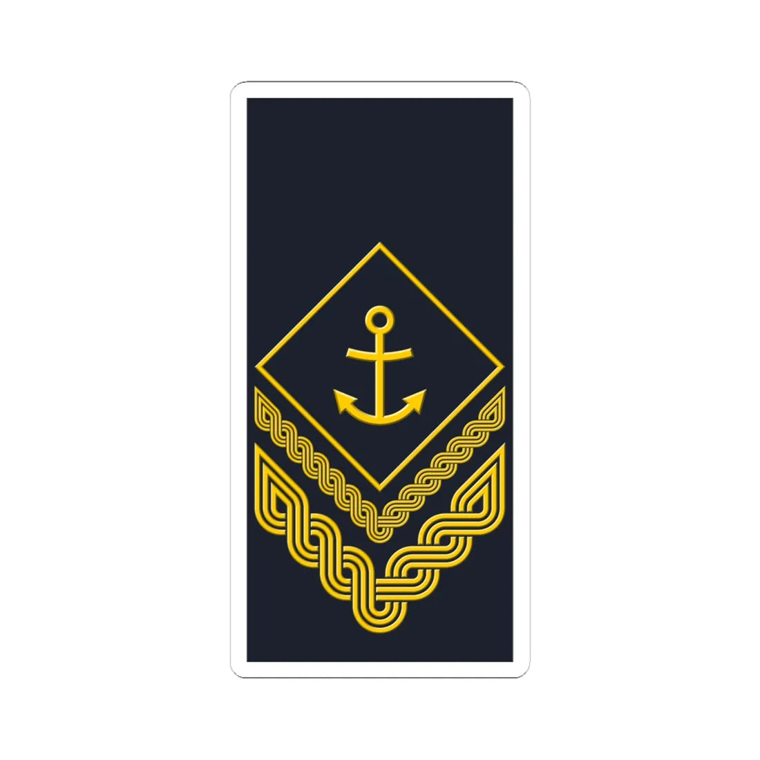 Rukav zimske odore nadnarednika HRM (Croatia) (Military Rank) STICKER Vinyl Kiss-Cut Decal 6 Inch White - The Sticker Space