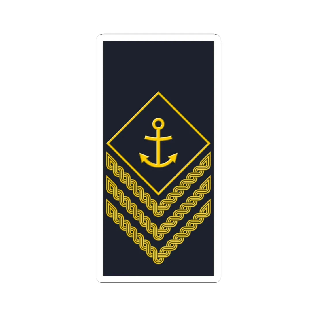 Rukav zimske odore narednika HRM (Croatia) (Military Rank) STICKER Vinyl Kiss-Cut Decal 2 Inch White - The Sticker Space