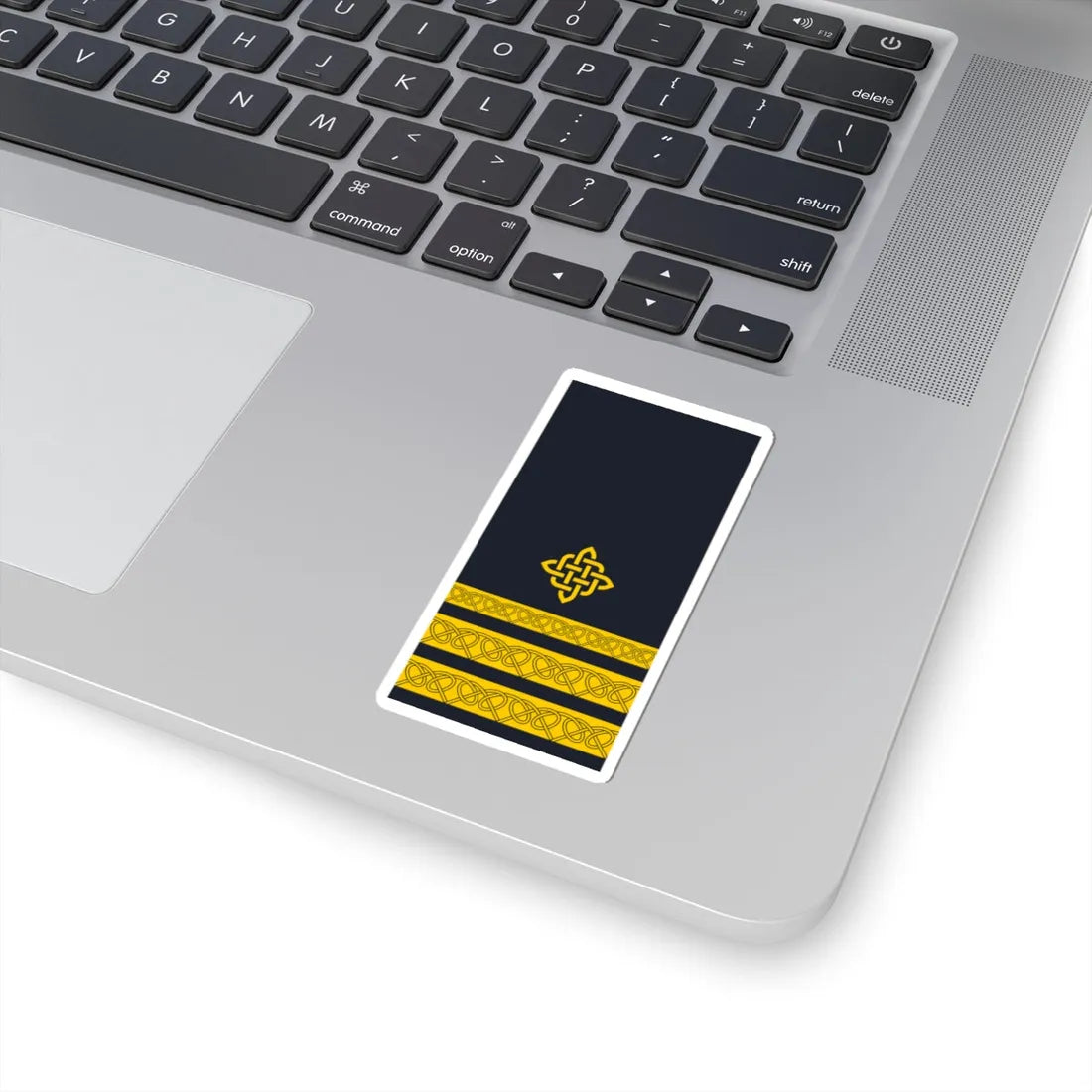 Rukav zimske odore poručnika bojnog broda HRM (Croatia) (Military Rank) STICKER Vinyl Kiss-Cut Decal - The Sticker Space