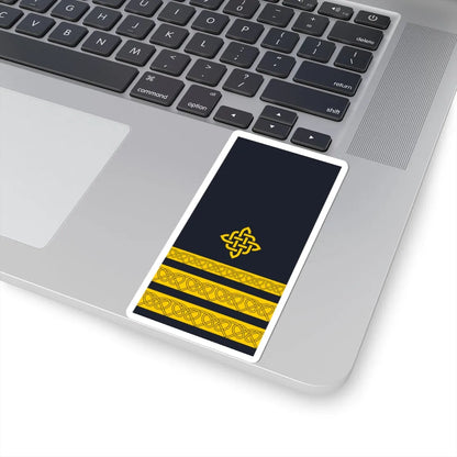 Rukav zimske odore poručnika bojnog broda HRM (Croatia) (Military Rank) STICKER Vinyl Kiss-Cut Decal - The Sticker Space