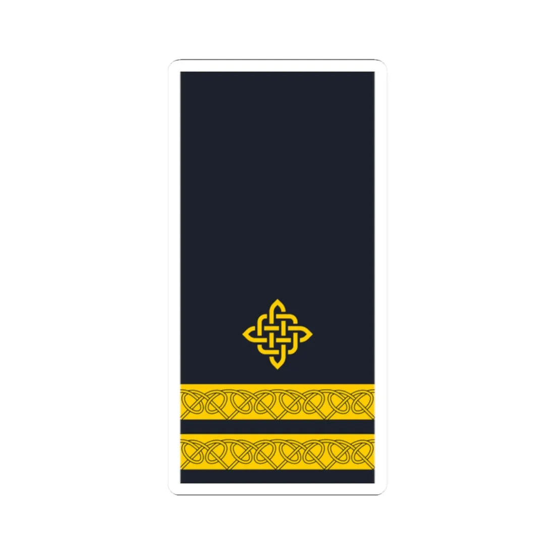 Rukav zimske odore poručnika fregate HRM (Croatia) (Military Rank) STICKER Vinyl Kiss-Cut Decal 2 Inch White - The Sticker Space