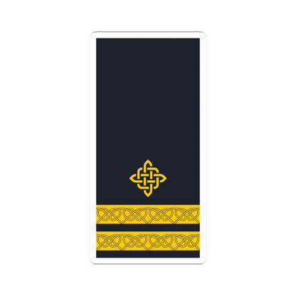 Rukav zimske odore poručnika fregate HRM (Croatia) (Military Rank) STICKER Vinyl Kiss-Cut Decal 3 Inch White - The Sticker Space