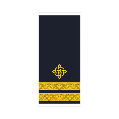 Rukav zimske odore poručnika fregate HRM (Croatia) (Military Rank) STICKER Vinyl Kiss-Cut Decal 4 Inch White - The Sticker Space