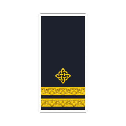 Rukav zimske odore poručnika fregate HRM (Croatia) (Military Rank) STICKER Vinyl Kiss-Cut Decal 6 Inch White - The Sticker Space