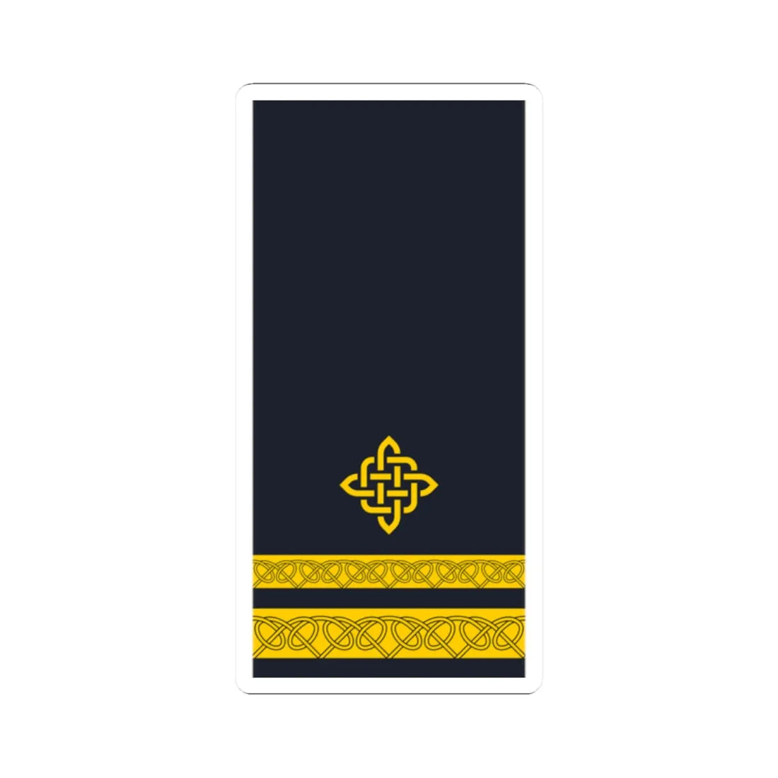 Rukav zimske odore poručnika korvete HRM (Croatia) (Military Rank) STICKER Vinyl Kiss-Cut Decal 2 Inch White - The Sticker Space