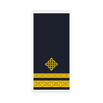 Rukav zimske odore poručnika korvete HRM (Croatia) (Military Rank) STICKER Vinyl Kiss-Cut Decal 4 Inch White - The Sticker Space