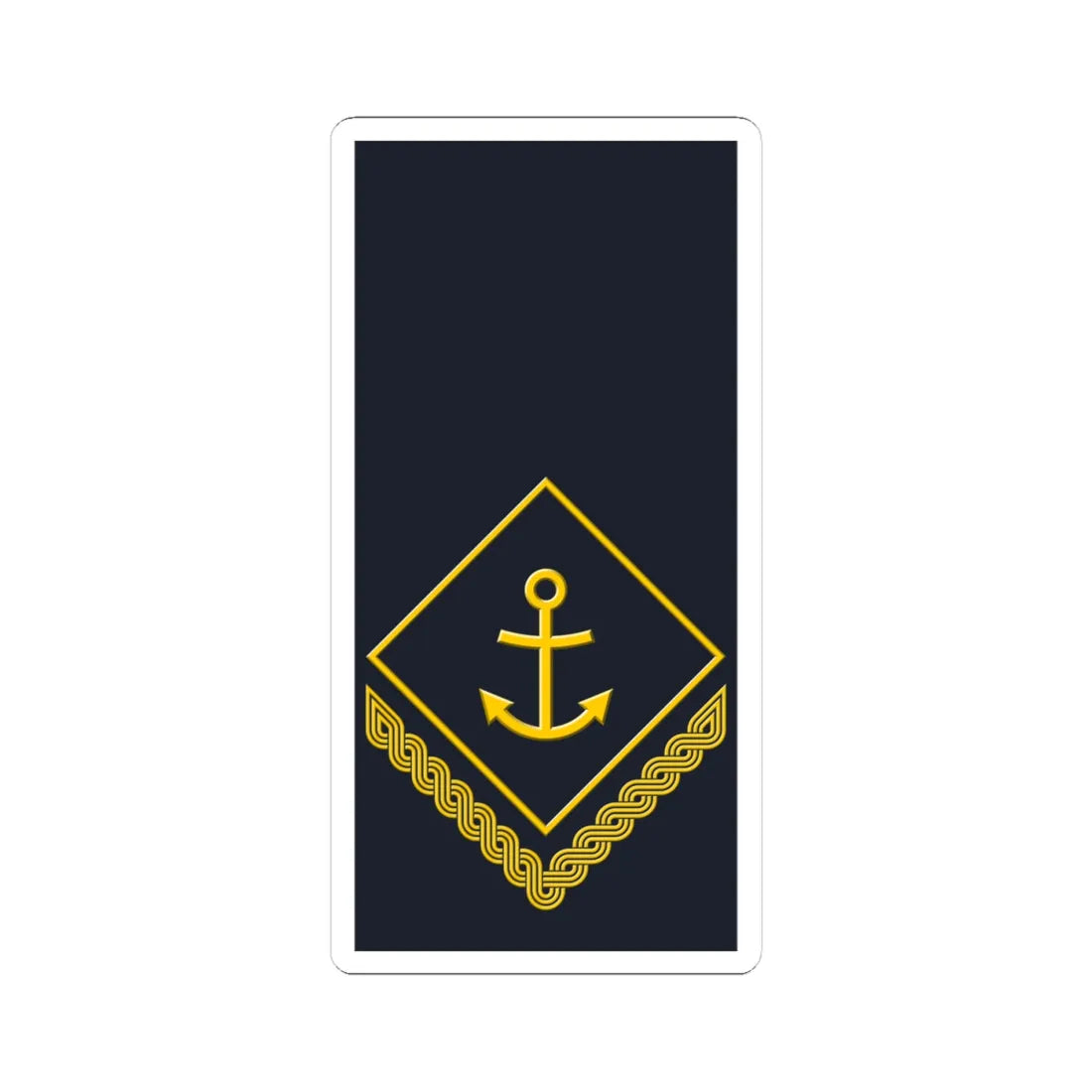 Rukav zimske odore skupnika HRM (Croatia) (Military Rank) STICKER Vinyl Kiss-Cut Decal 4 Inch White - The Sticker Space