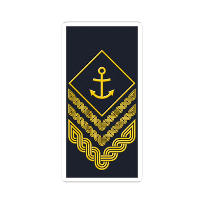 Rukav zimske odore stožernog narednika HRM (Croatia) (Military Rank) STICKER Vinyl Kiss-Cut Decal 4 Inch White - The Sticker Space