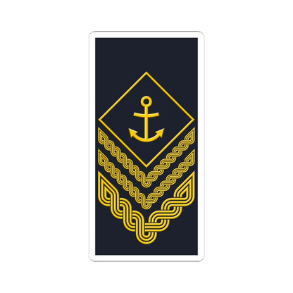 Rukav zimske odore stožernog narednika HRM (Croatia) (Military Rank) STICKER Vinyl Kiss-Cut Decal 6 Inch White - The Sticker Space