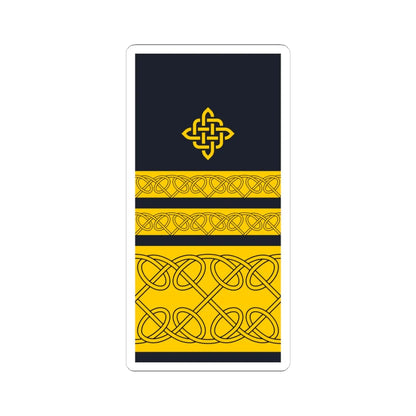 Rukav zimske odore viceadmirala HRM (Croatia) (Military Rank) STICKER Vinyl Kiss-Cut Decal 6 Inch White - The Sticker Space