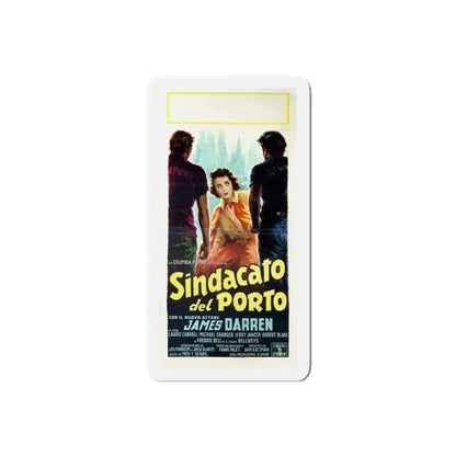 RUMBLE ON THE DOCKS 1956 Movie Poster - Refrigerator Magnet 6 Inch Die-Cut - The Sticker Space