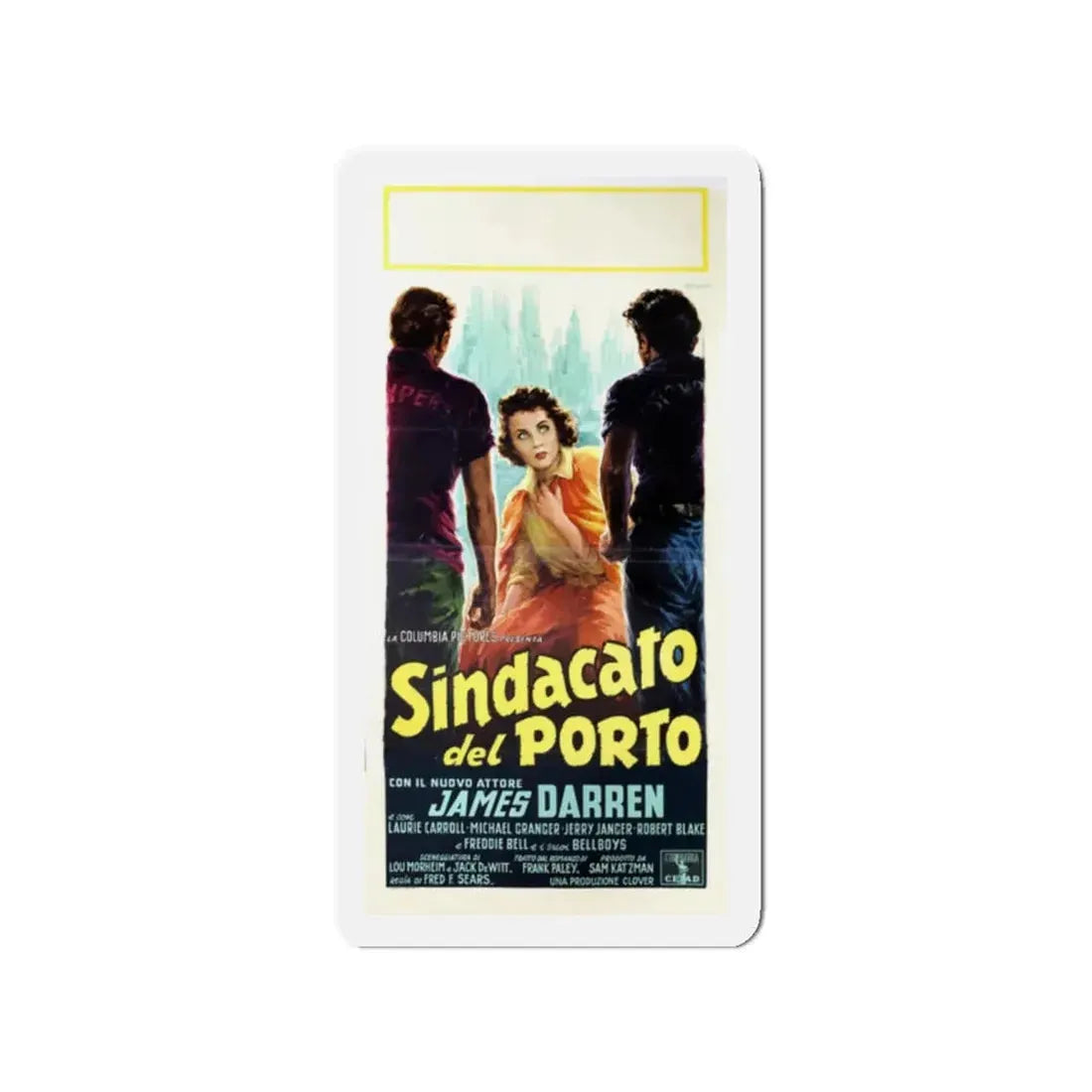 RUMBLE ON THE DOCKS 1956 Movie Poster - Refrigerator Magnet - The Sticker Space