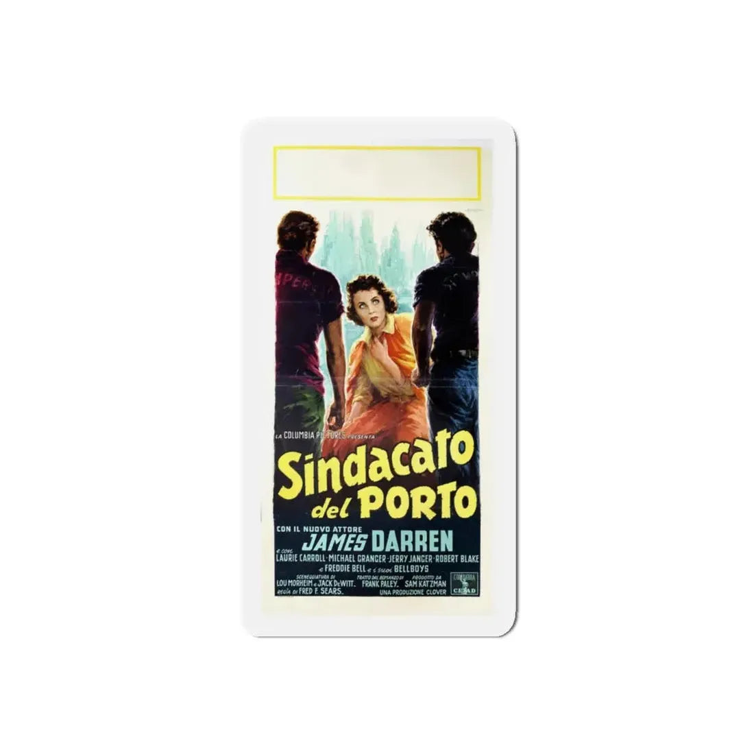 RUMBLE ON THE DOCKS 1956 Movie Poster - Refrigerator Magnet - The Sticker Space