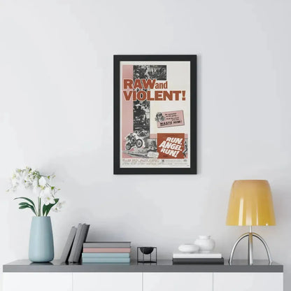 RUN ANGEL RUN 1969 - Framed Movie Poster - The Sticker Space