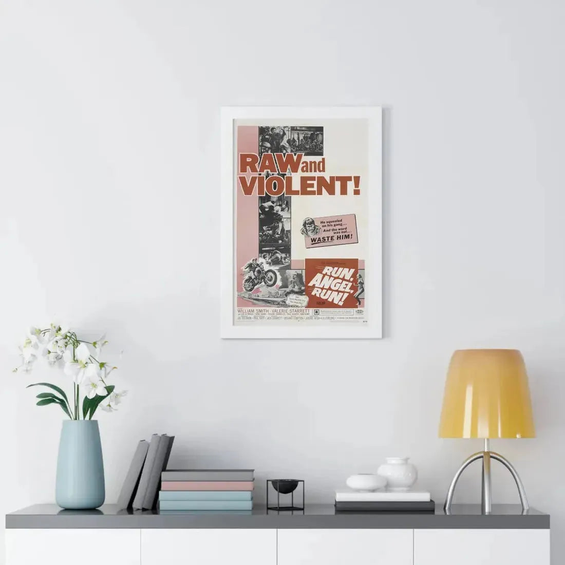 RUN ANGEL RUN 1969 - Framed Movie Poster - The Sticker Space