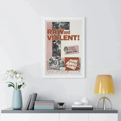 RUN ANGEL RUN 1969 - Framed Movie Poster - The Sticker Space