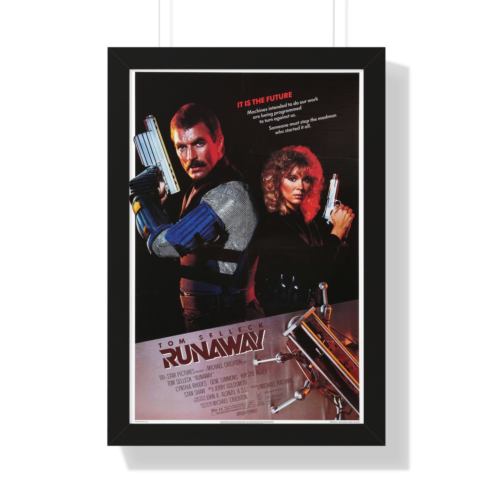 RUNAWAY 1984 - Framed Movie Poster-16″ x 24″-The Sticker Space