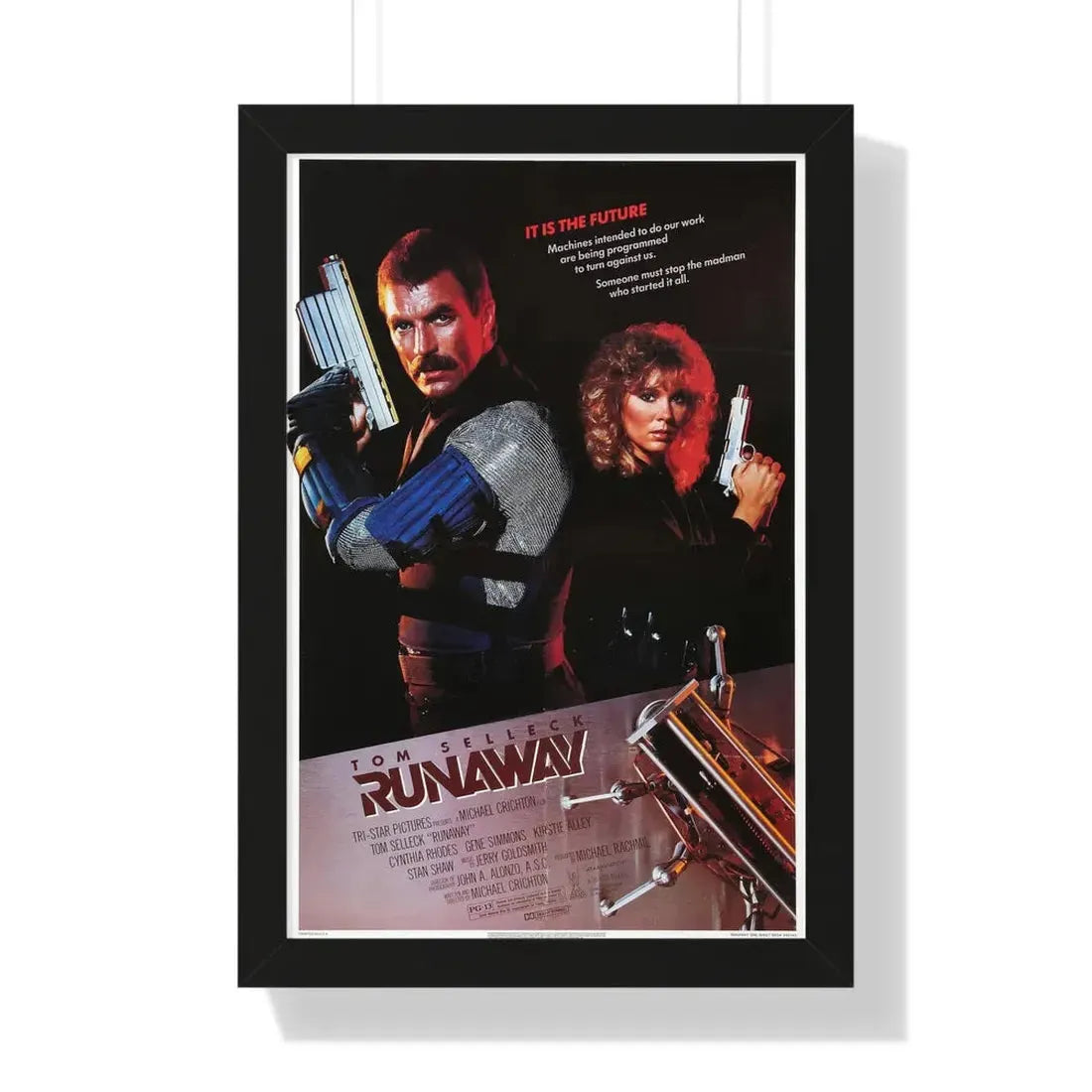 RUNAWAY 1984 - Framed Movie Poster - The Sticker Space