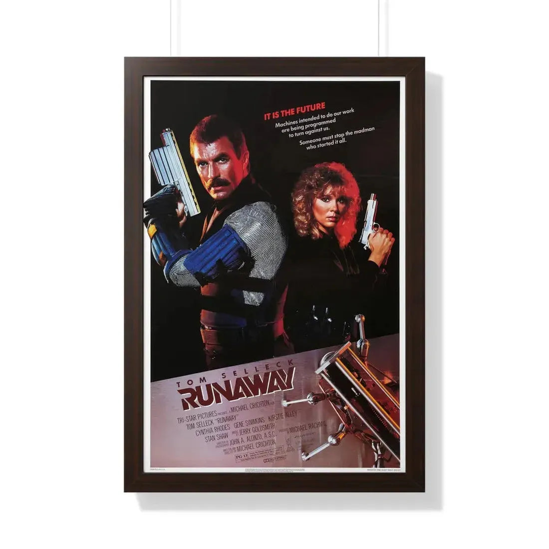 RUNAWAY 1984 - Framed Movie Poster - The Sticker Space