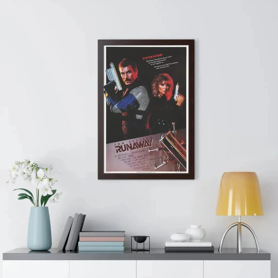 RUNAWAY 1984 - Framed Movie Poster - The Sticker Space