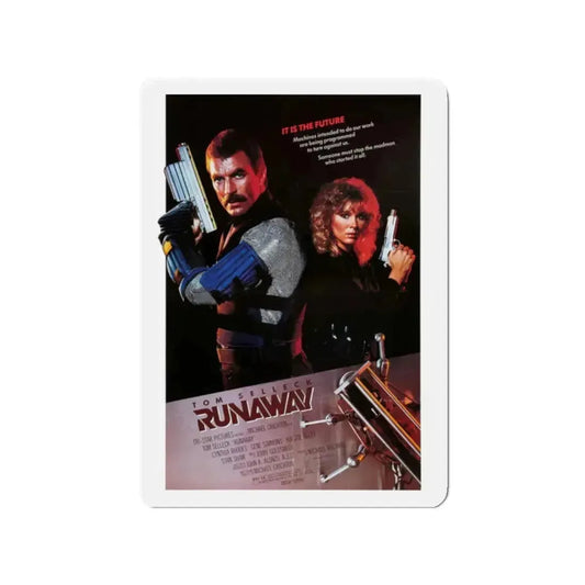 RUNAWAY 1984 Movie Poster - Refrigerator Magnet 2 Inch Die-Cut - The Sticker Space