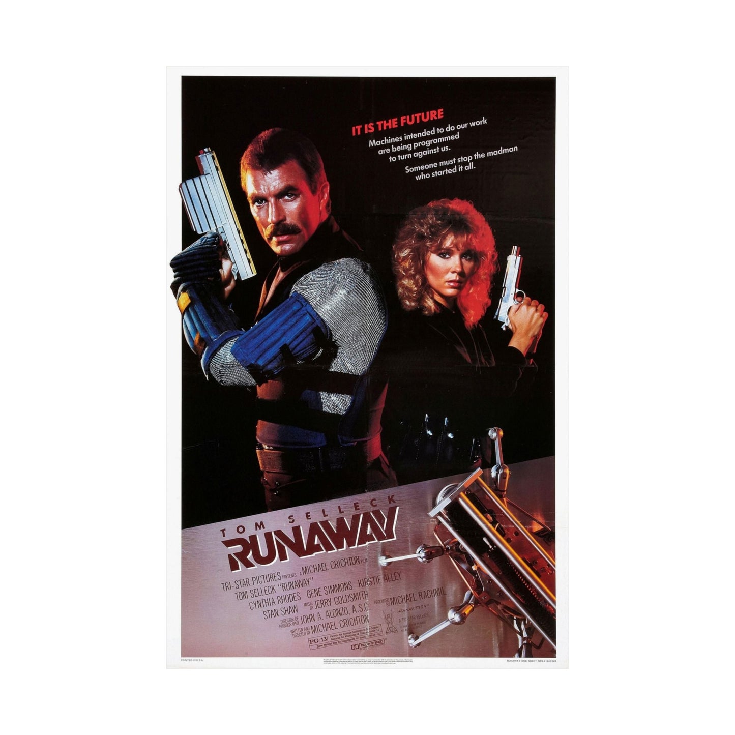 RUNAWAY 1984 - Paper Movie Poster-The Sticker Space