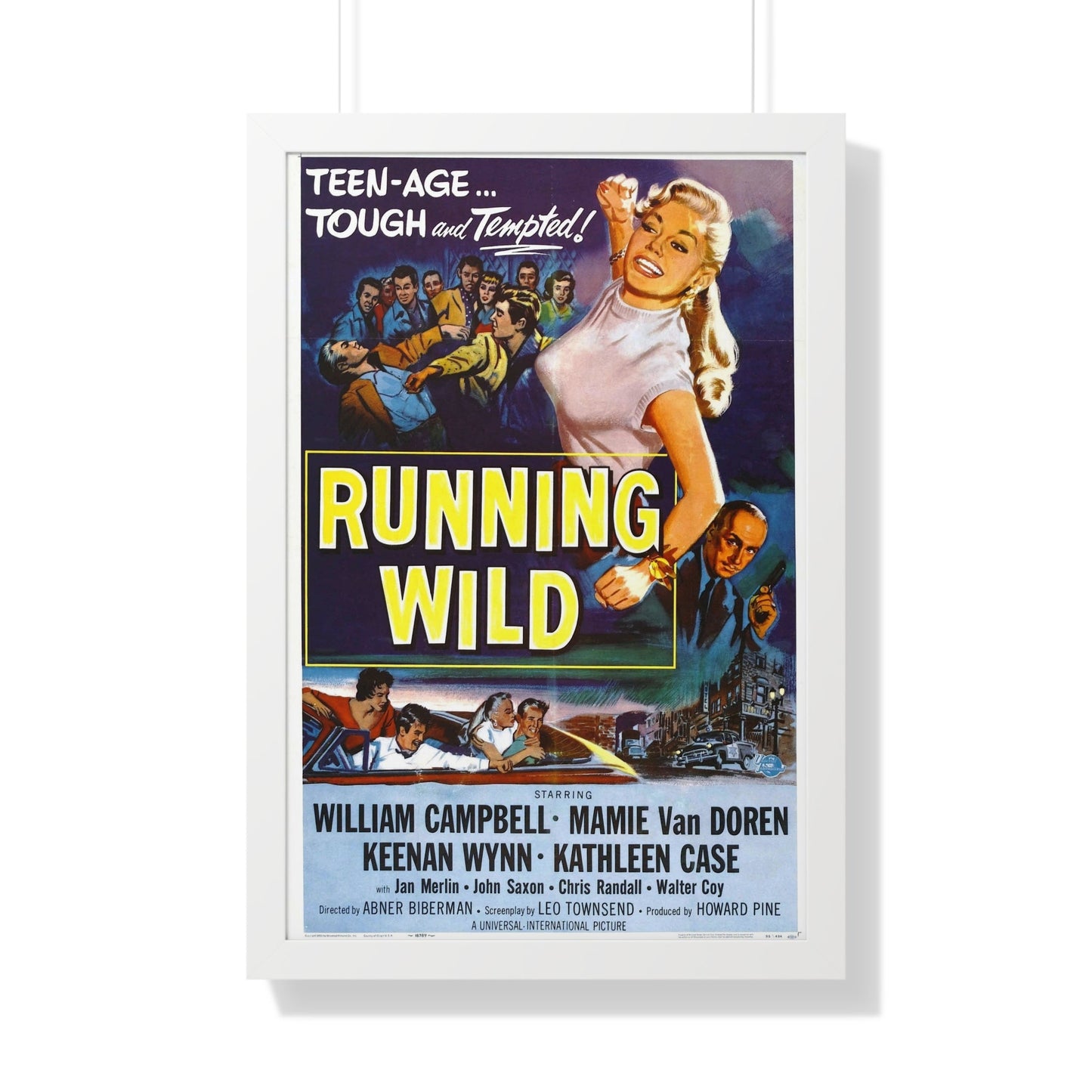 RUNNING WILD 1955 - Framed Movie Poster-20" x 30"-The Sticker Space