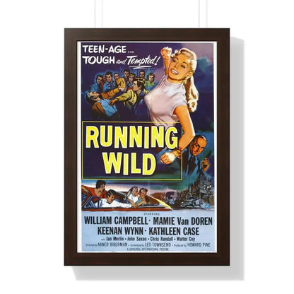 RUNNING WILD 1955 - Framed Movie Poster - The Sticker Space