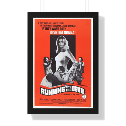 RUNNING WITH THE DEVIL 1973 - Framed Movie Poster-16″ x 24″-The Sticker Space