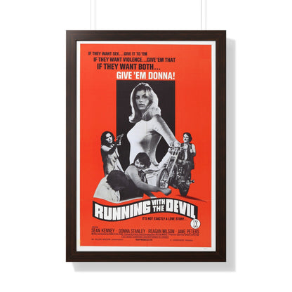 RUNNING WITH THE DEVIL 1973 - Framed Movie Poster-20" x 30"-The Sticker Space