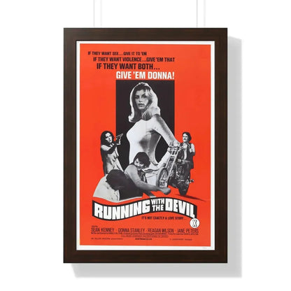 RUNNING WITH THE DEVIL 1973 - Framed Movie Poster - The Sticker Space
