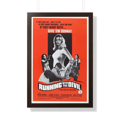 RUNNING WITH THE DEVIL 1973 - Framed Movie Poster - The Sticker Space