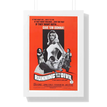 RUNNING WITH THE DEVIL 1973 - Framed Movie Poster - The Sticker Space