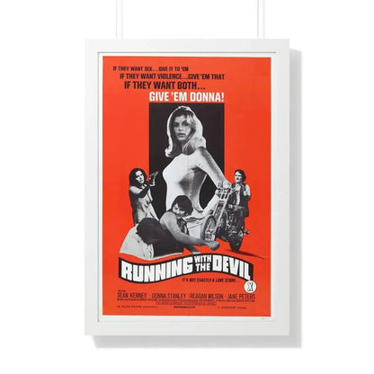 RUNNING WITH THE DEVIL 1973 - Framed Movie Poster - The Sticker Space