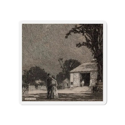 Rural Romance (Magazine Illustration) Refrigerator Magnet - The Sticker Space