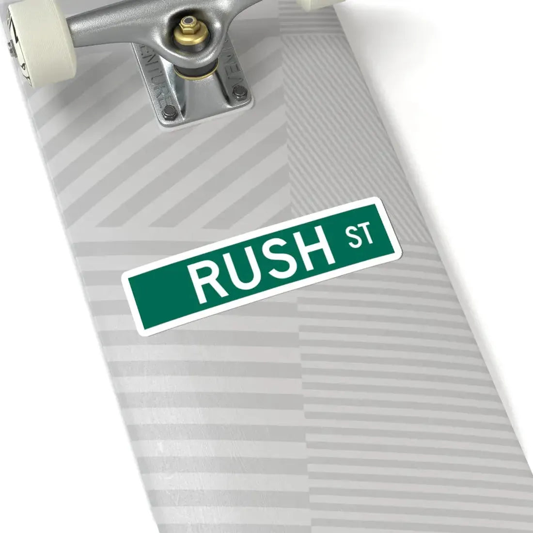 Rush St Chicago (Illinois) (Road Sign) STICKER Vinyl Kiss-Cut Decal - The Sticker Space