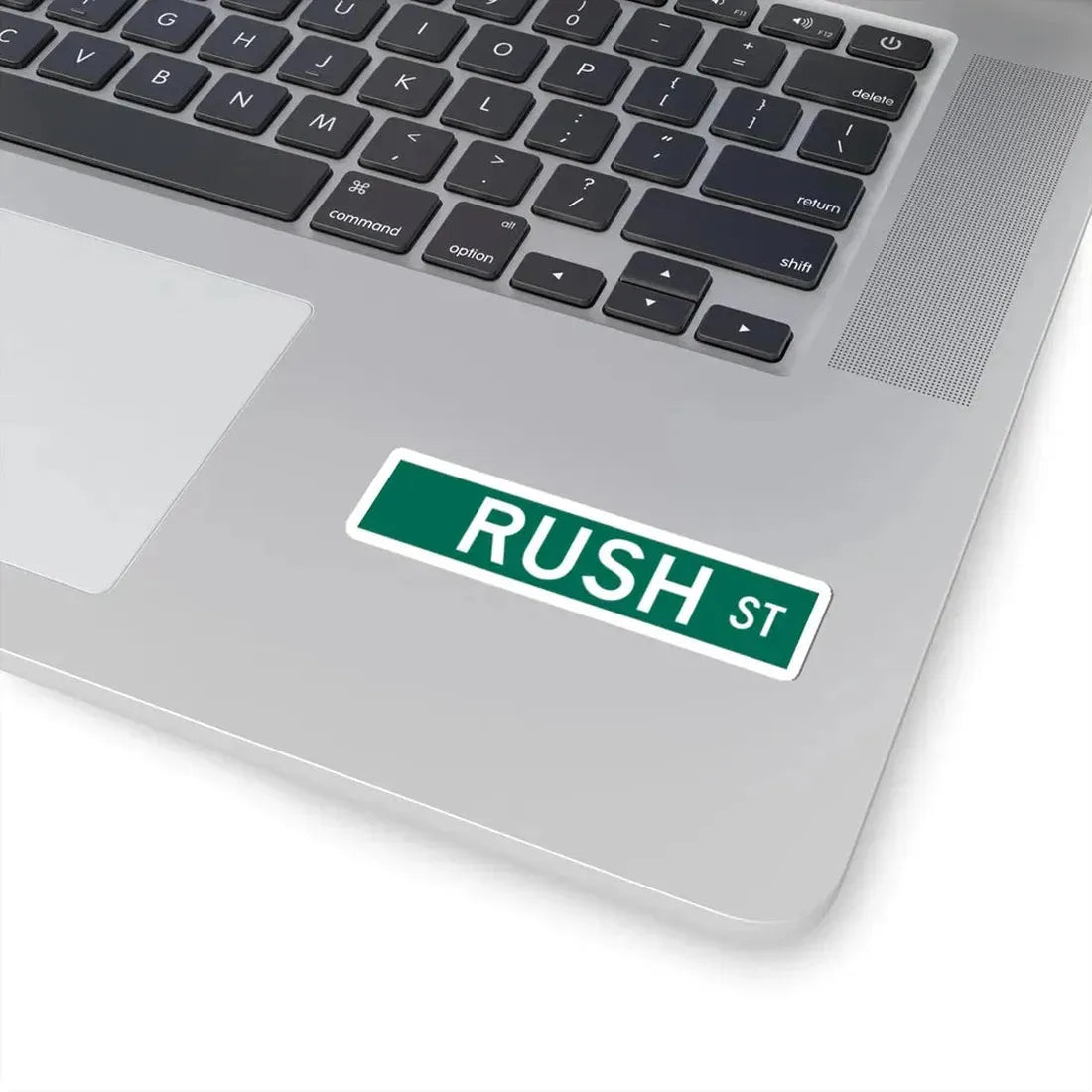 Rush St Chicago (Illinois) (Road Sign) STICKER Vinyl Kiss-Cut Decal - The Sticker Space