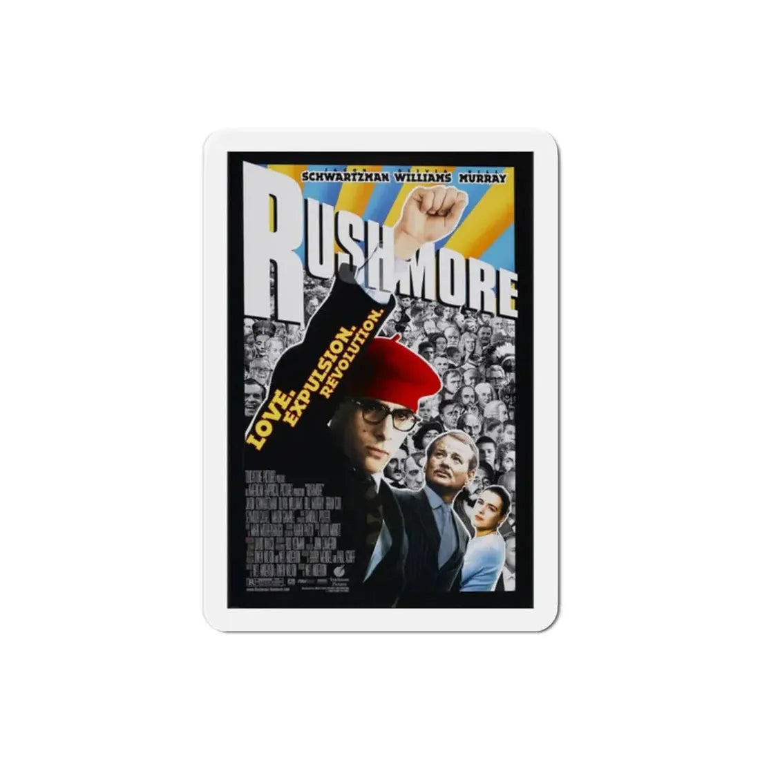 Rushmore 1998 Movie Poster Refrigerator Magnet 2 Inch - The Sticker Space