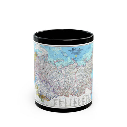 Russia and the Newly Independent Nations (1993) (Map) Black Coffee Mug-11oz-The Sticker Space