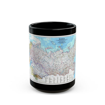 Russia and the Newly Independent Nations (1993) (Map) Black Coffee Mug-15oz-The Sticker Space