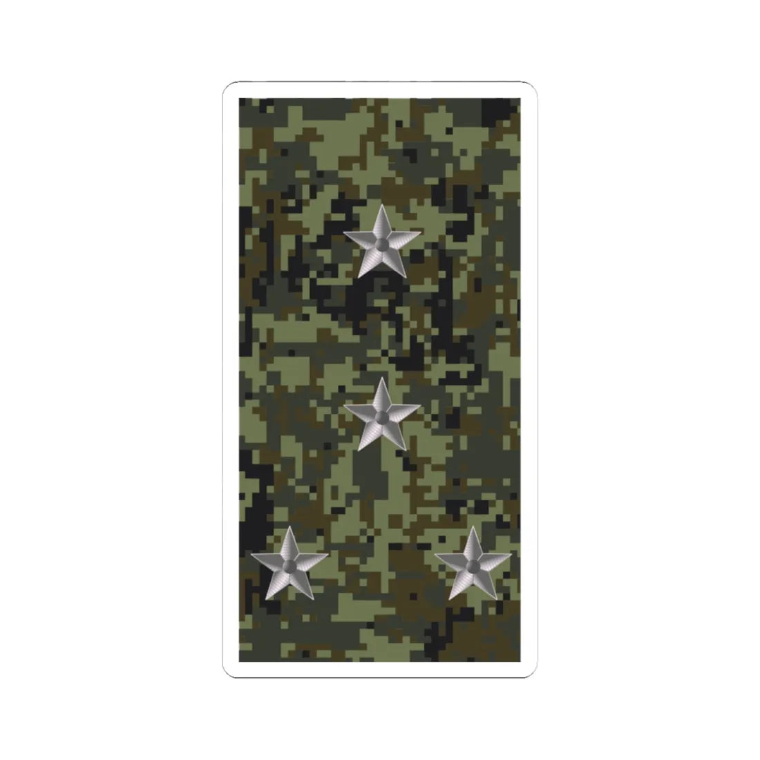 Russia Army OF 2 (Russia) (Military Rank) STICKER Vinyl Kiss-Cut Decal 4 Inch White - The Sticker Space