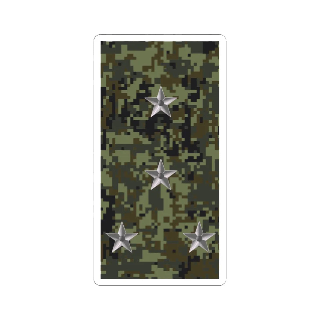 Russia Army OF 2 (Russia) (Military Rank) STICKER Vinyl Kiss-Cut Decal 6 Inch White - The Sticker Space