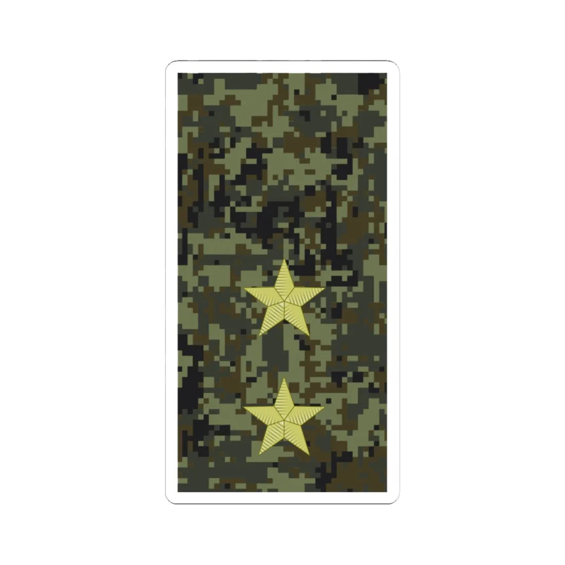 Russia Army OF 7 (Russia) (Military Rank) STICKER Vinyl Kiss-Cut Decal 4 Inch White - The Sticker Space